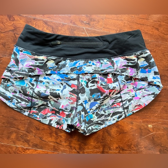 Lululemon speed, short size 4 multicolored - Picture 2 of 3